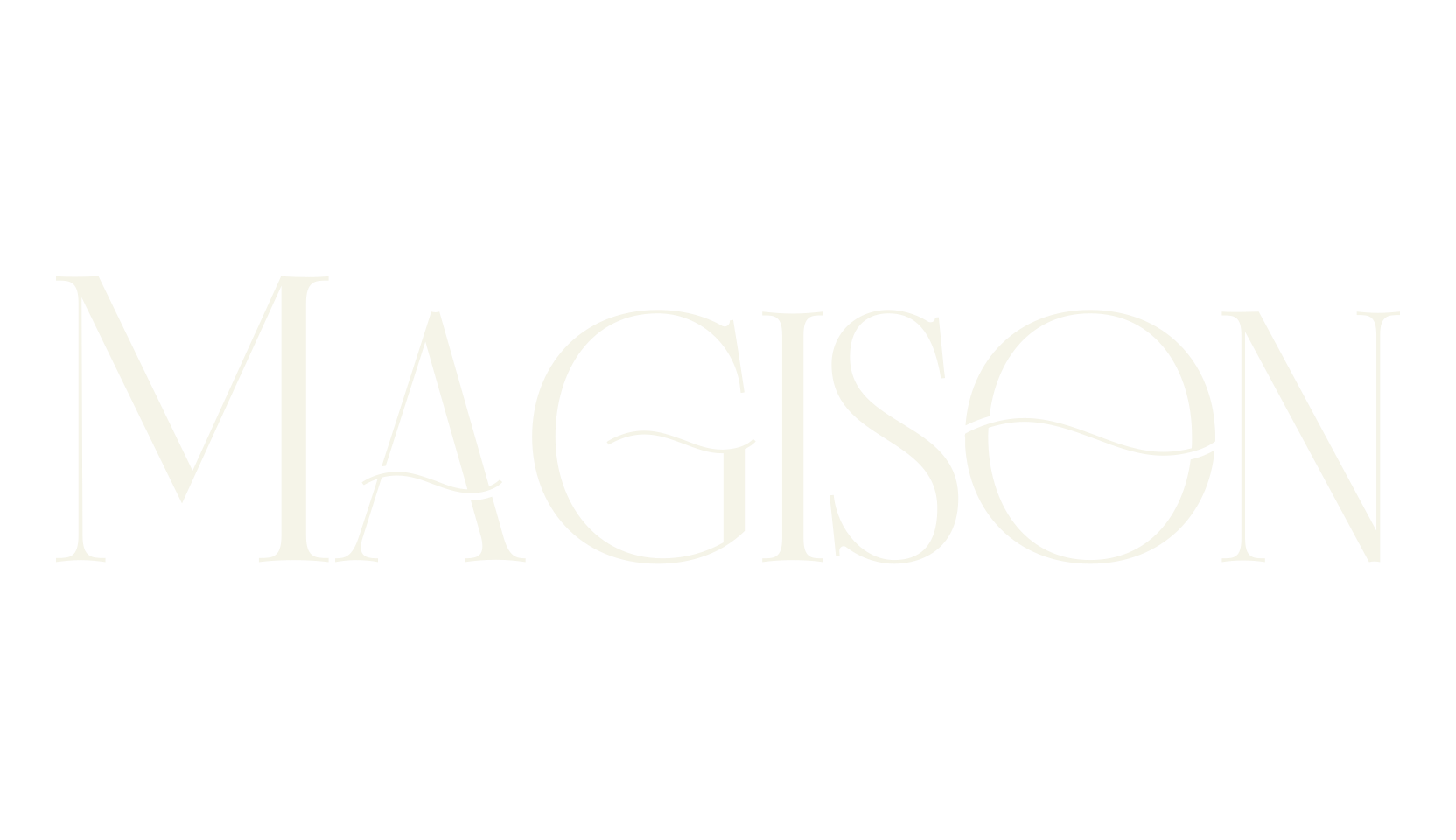 Magison, serif font preview