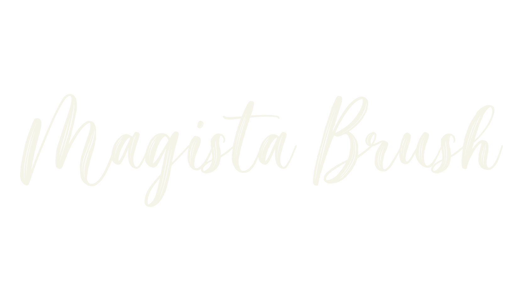 Magista Brush, brush font preview