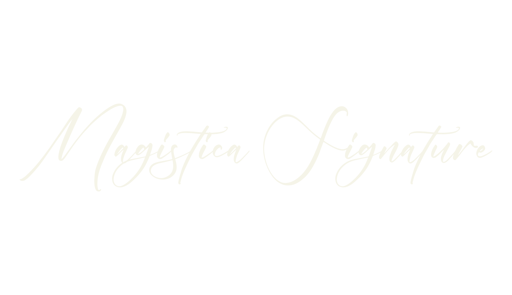 Magistica Signature, script font preview