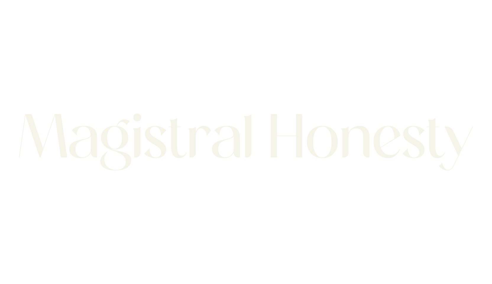 Magistral Honesty, elegant font preview