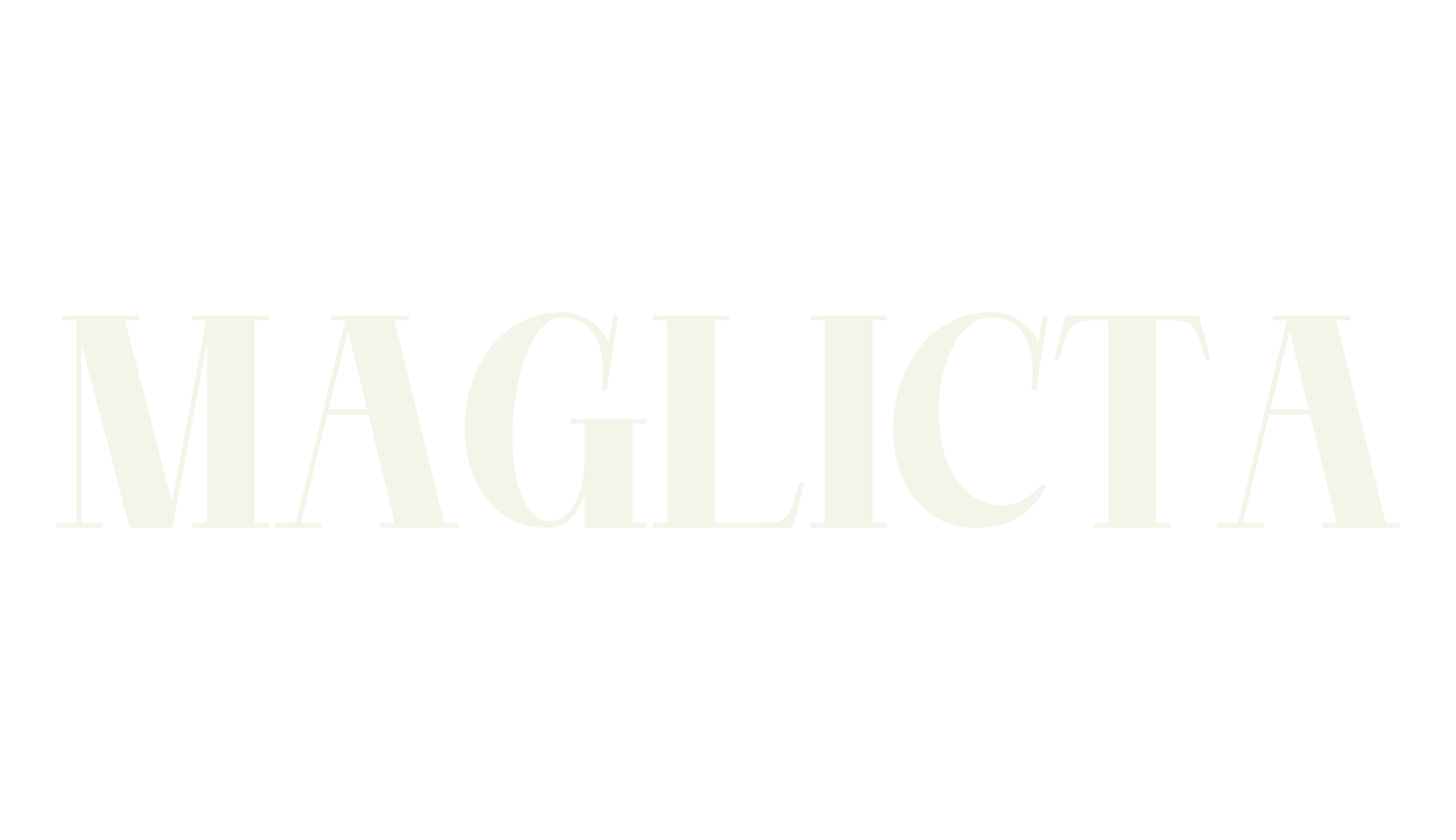 MAGLICTA, modern font preview