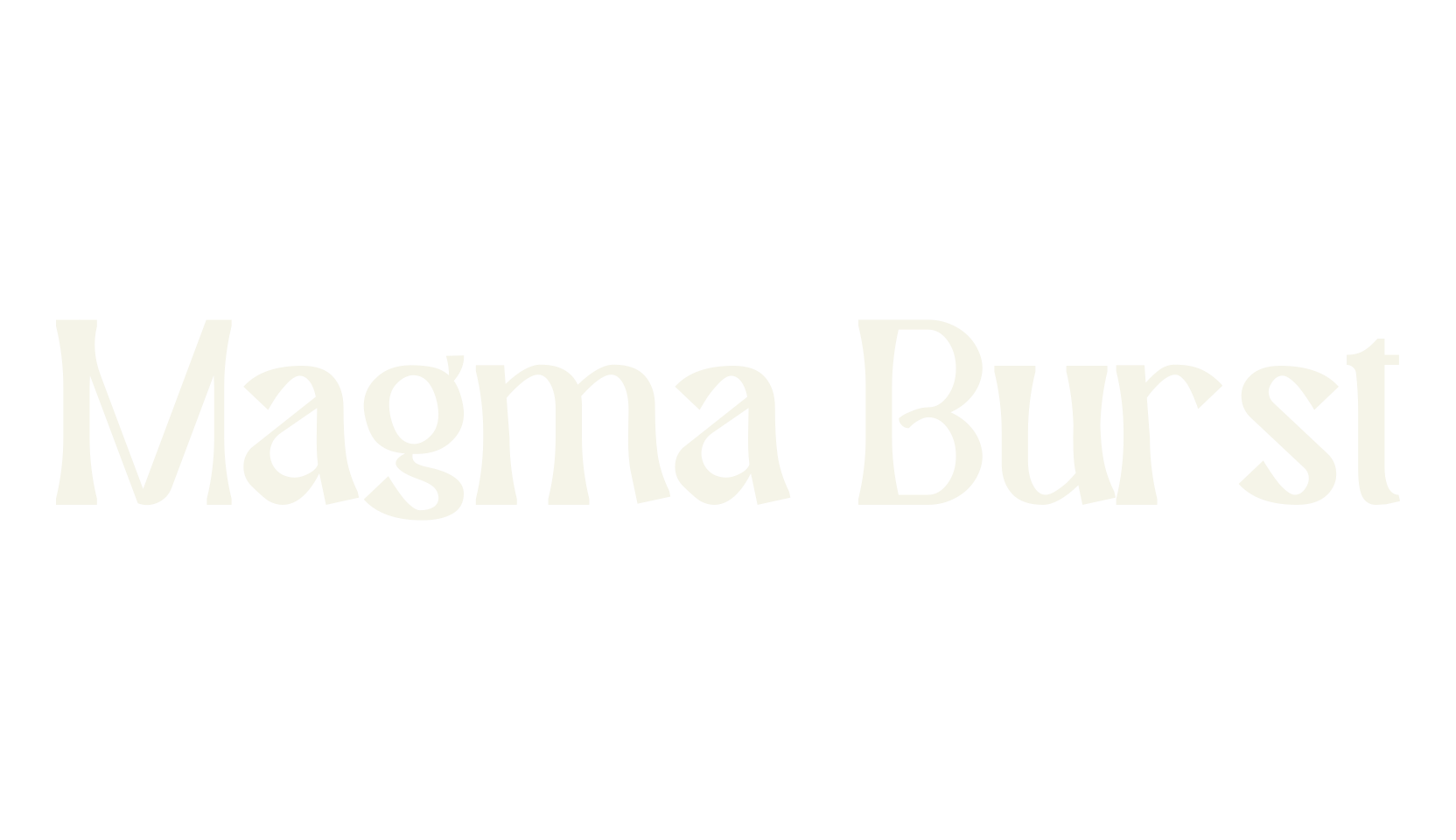 Magma Burst, basic font preview