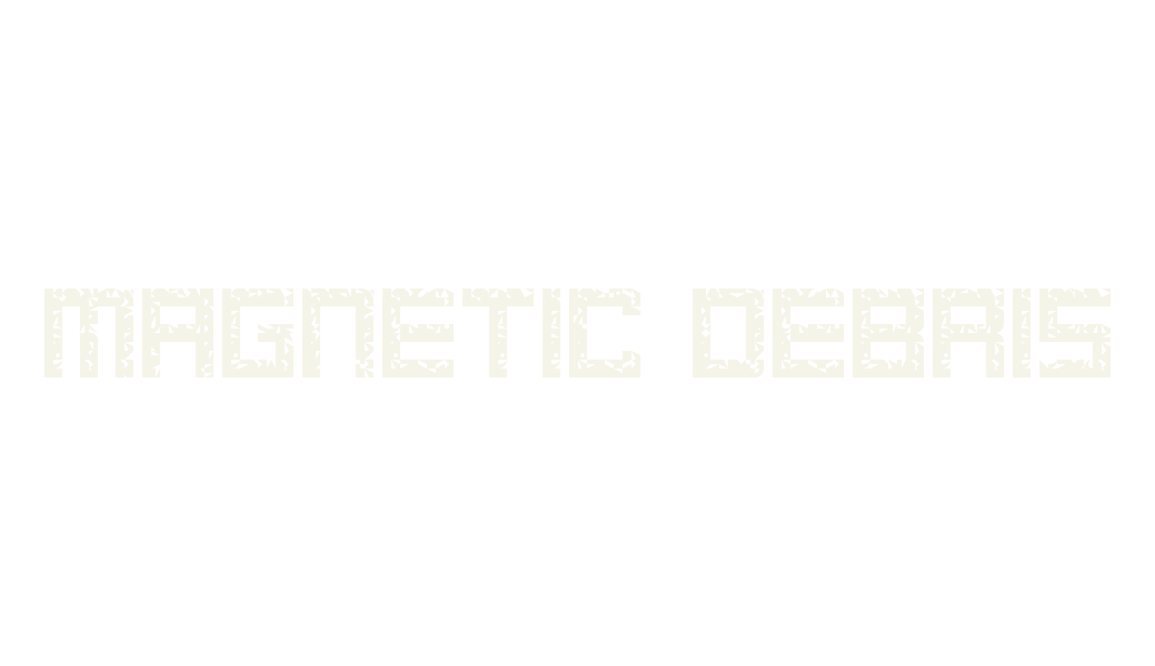 Magnetic Debris, creative font preview