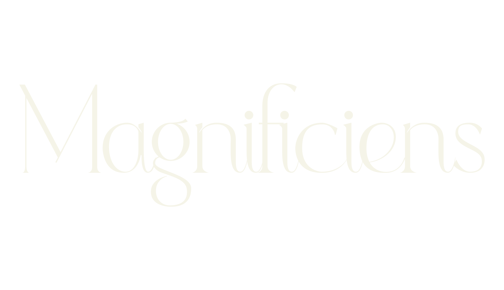 Magnificiens, cursive font preview