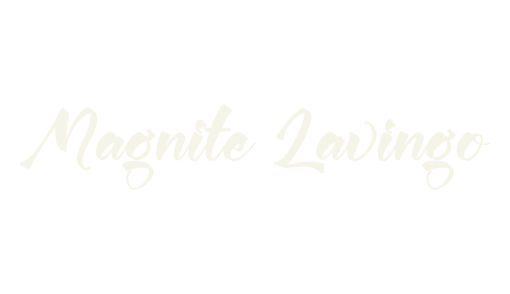 Magnite Lavingo, script font preview