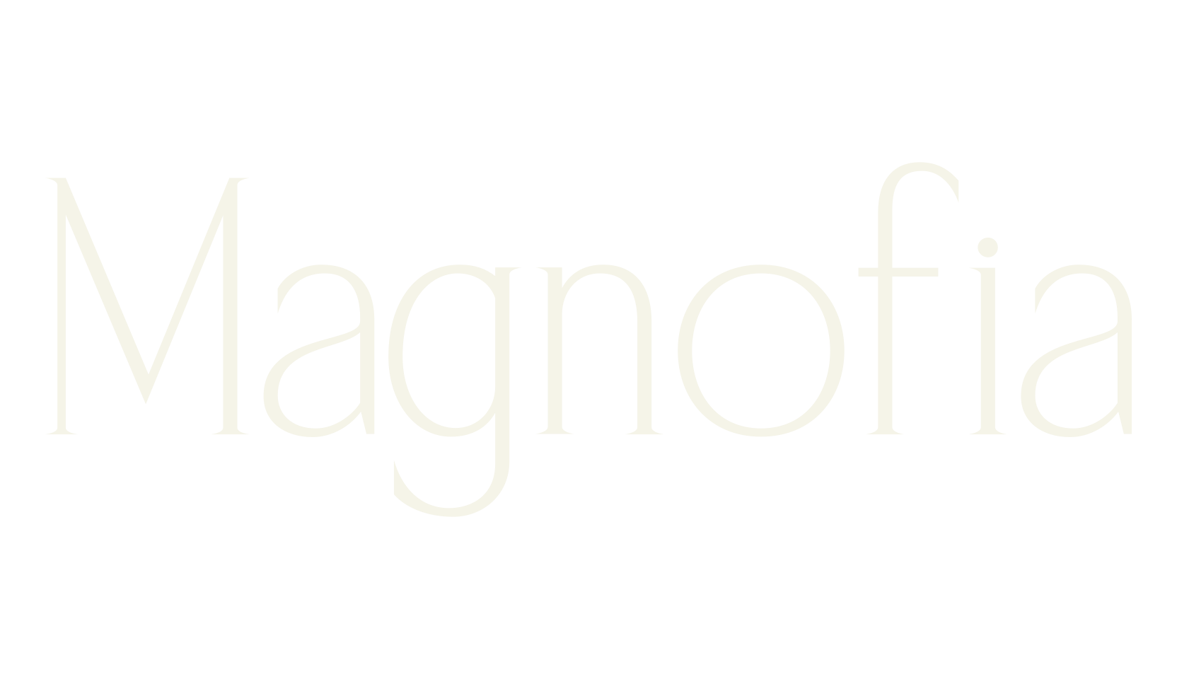 Magnofia, serif font preview