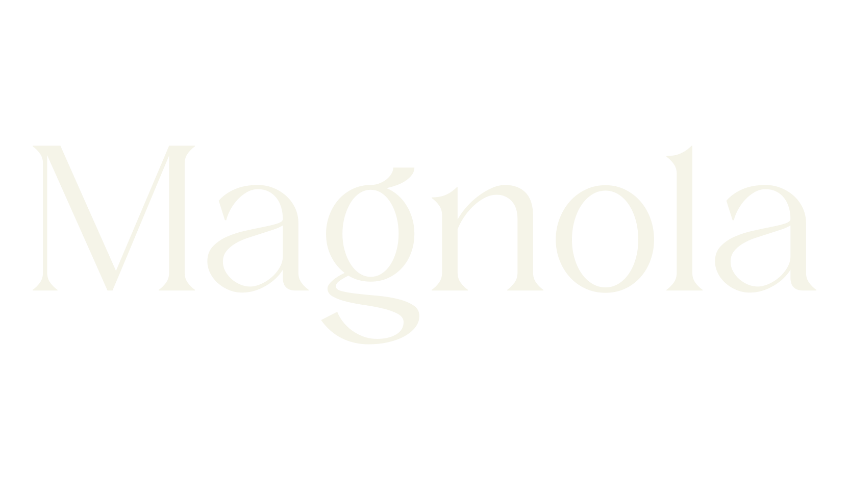 Magnola, modern font preview