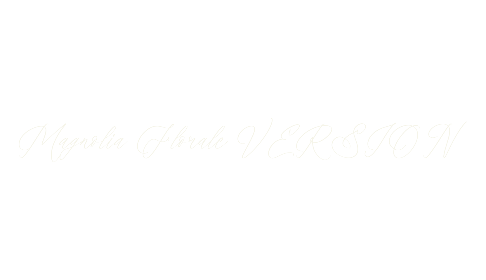 Magnolia Florale VERSION, script font preview