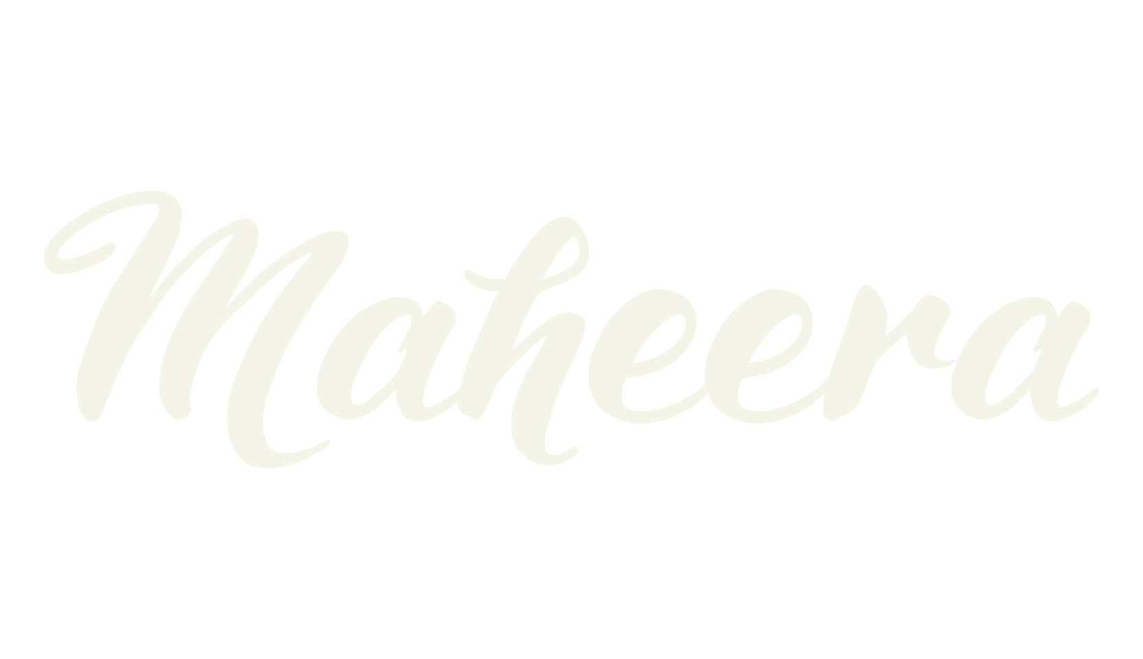 Maheera, calligraphy font preview