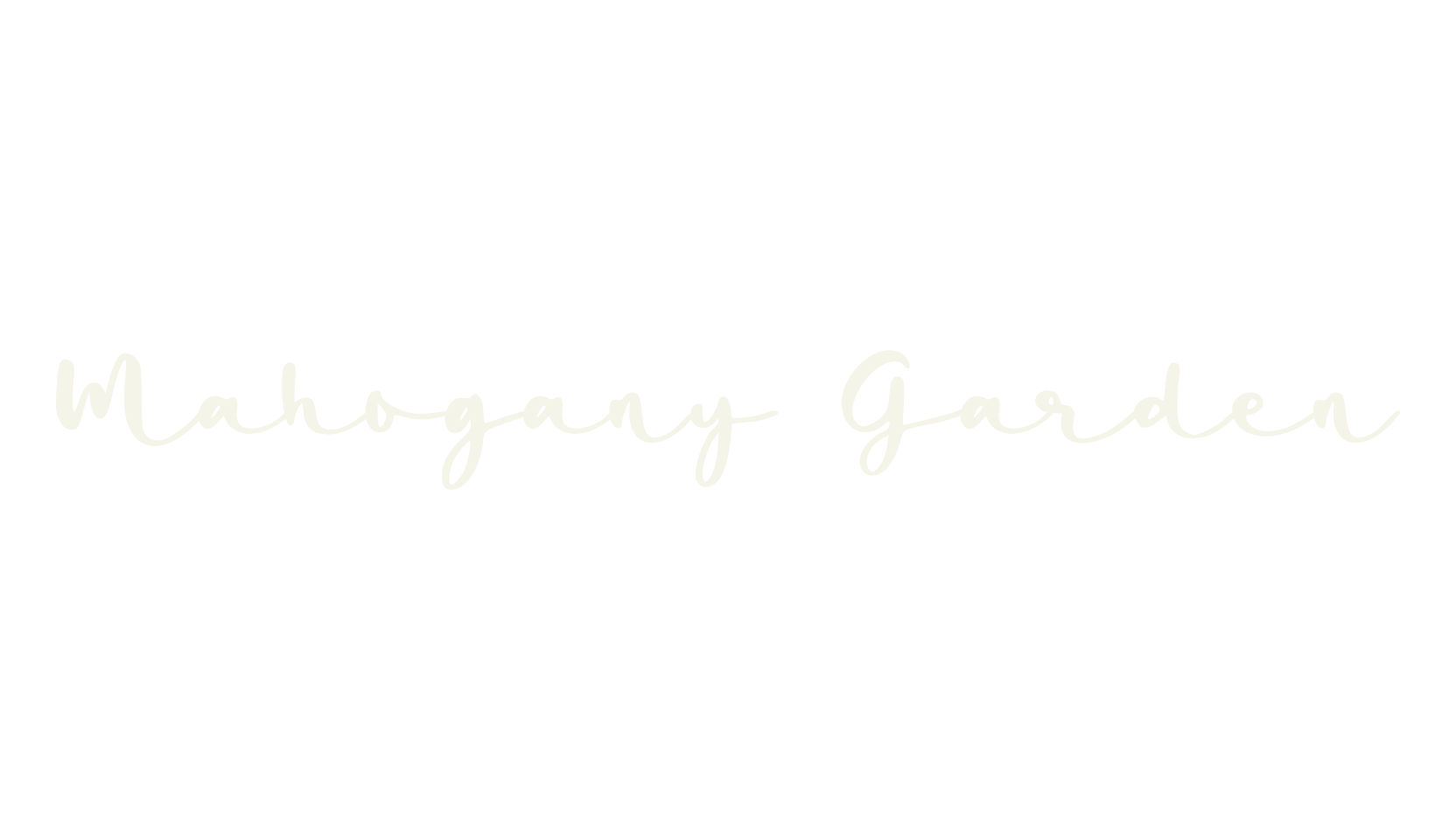 Mahogany Garden, lettering font preview