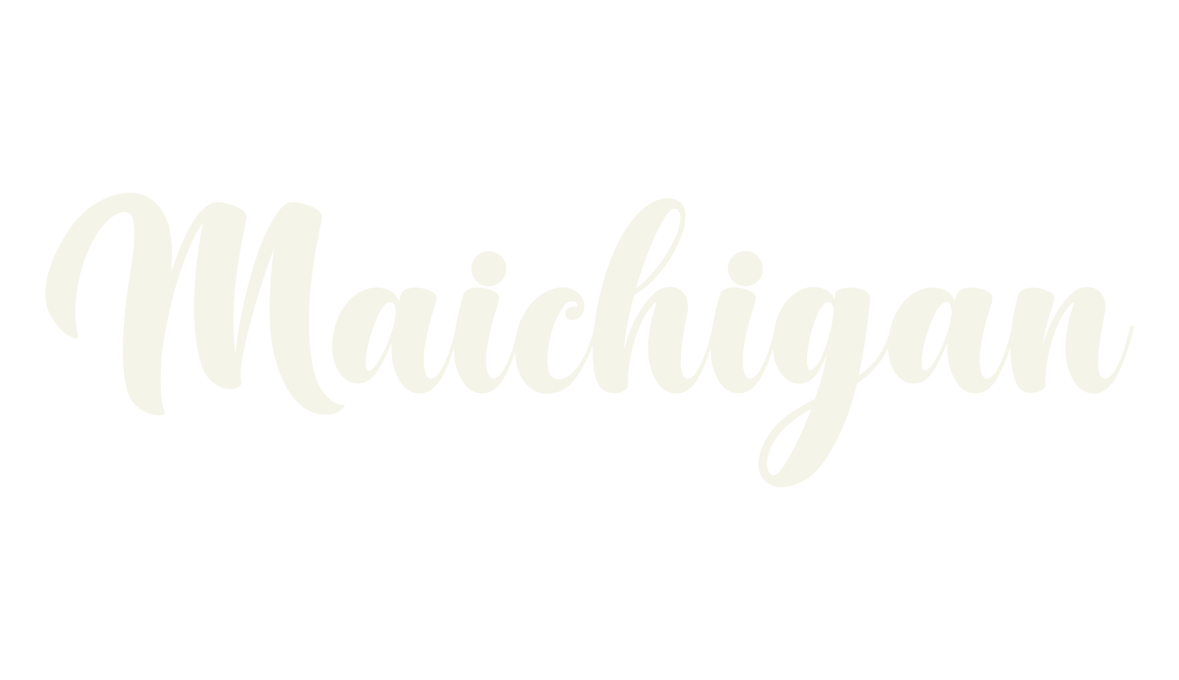 Maichigan, lettering font preview