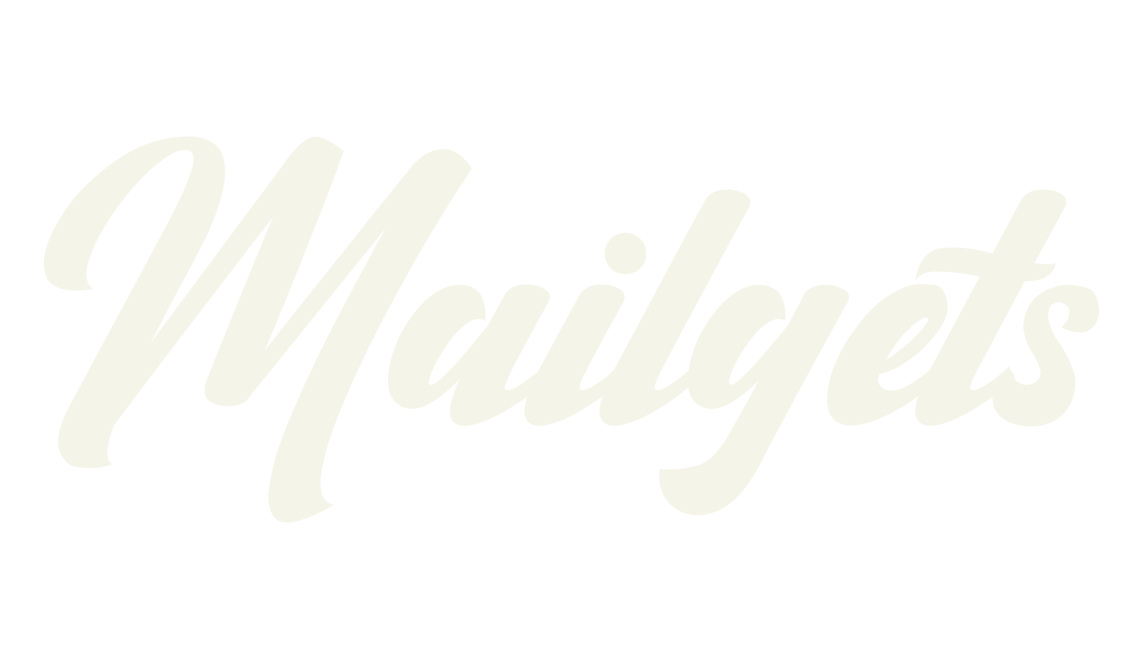 Mailgets, calligraphy font preview