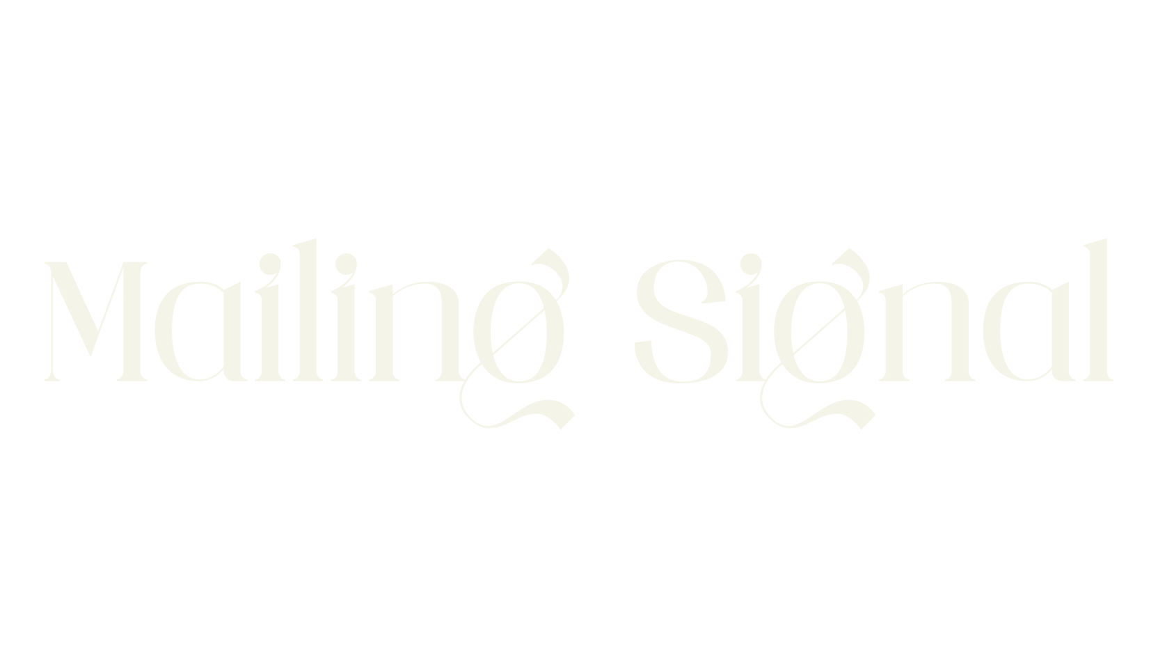 Mailing Signal, logo font preview