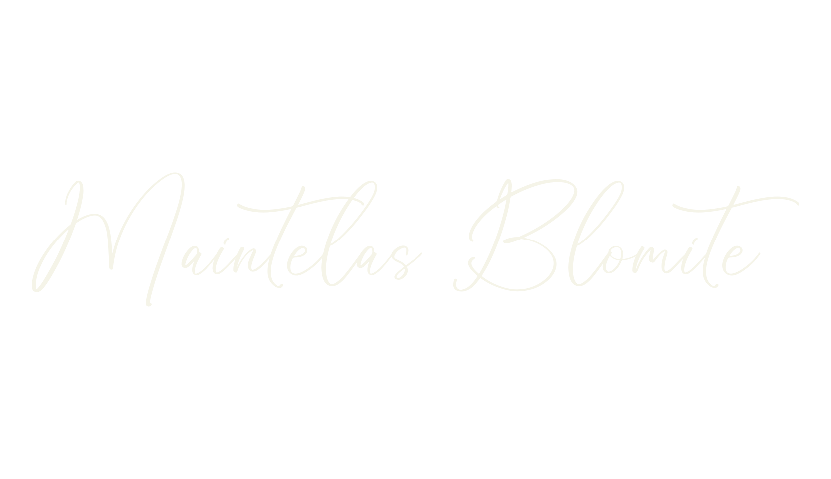 Maintelas Blomite, script font preview