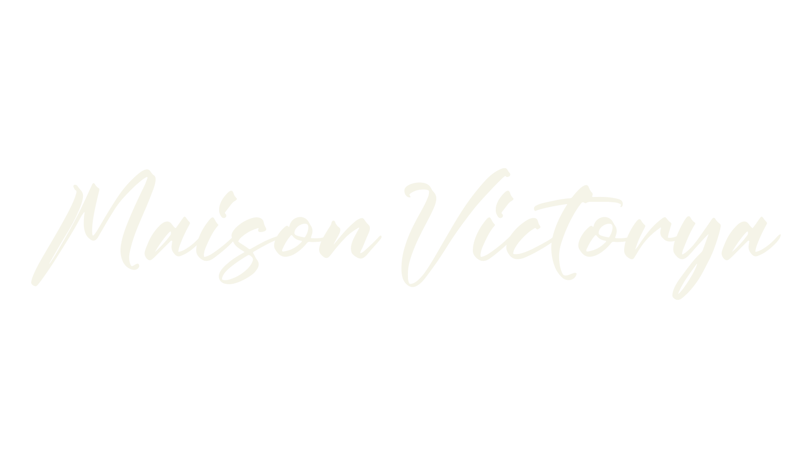 Maison Victorya, cursive font preview