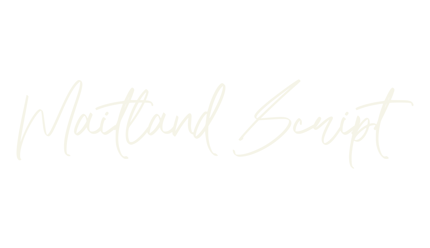 Maitland Script, watermark font preview