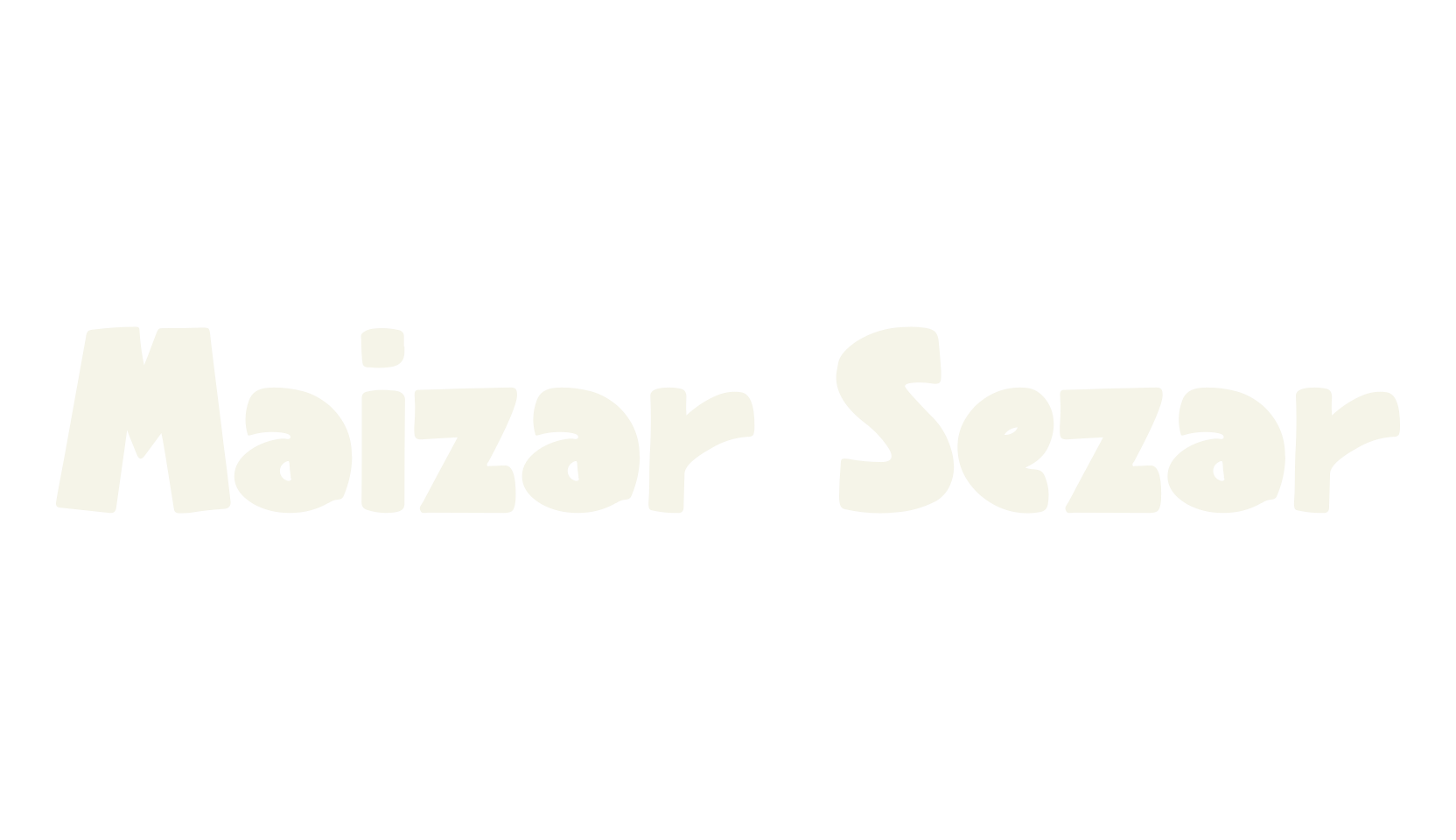 Maizar Sezar, title font preview
