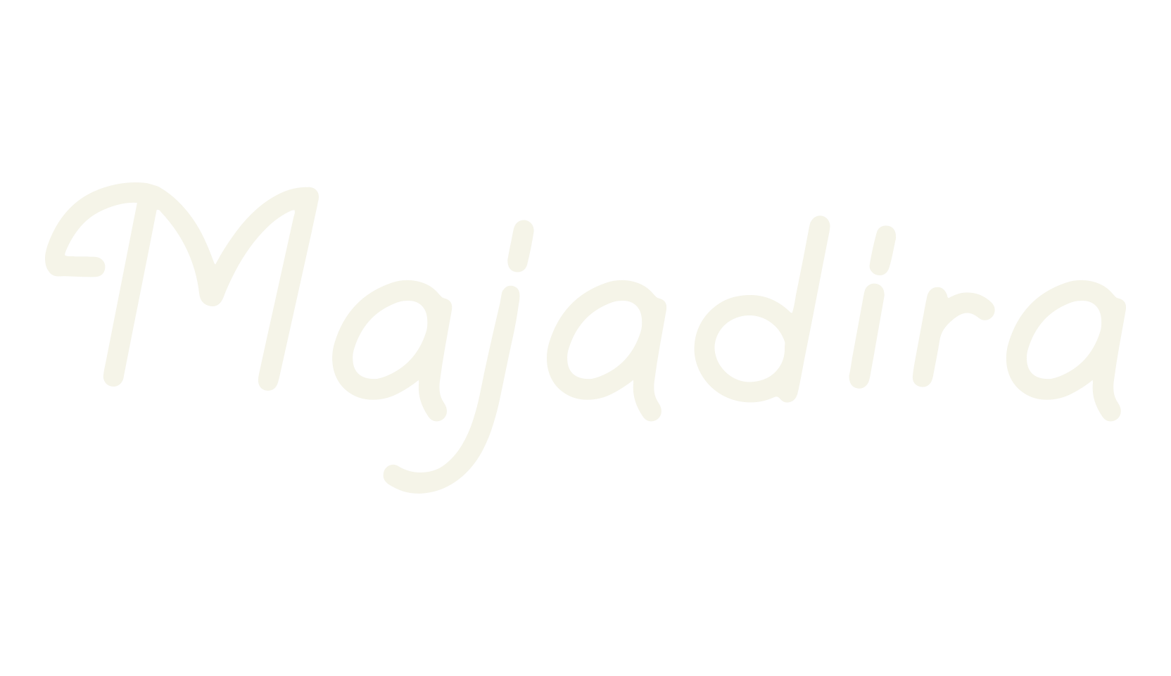 Majadira, cursive font preview