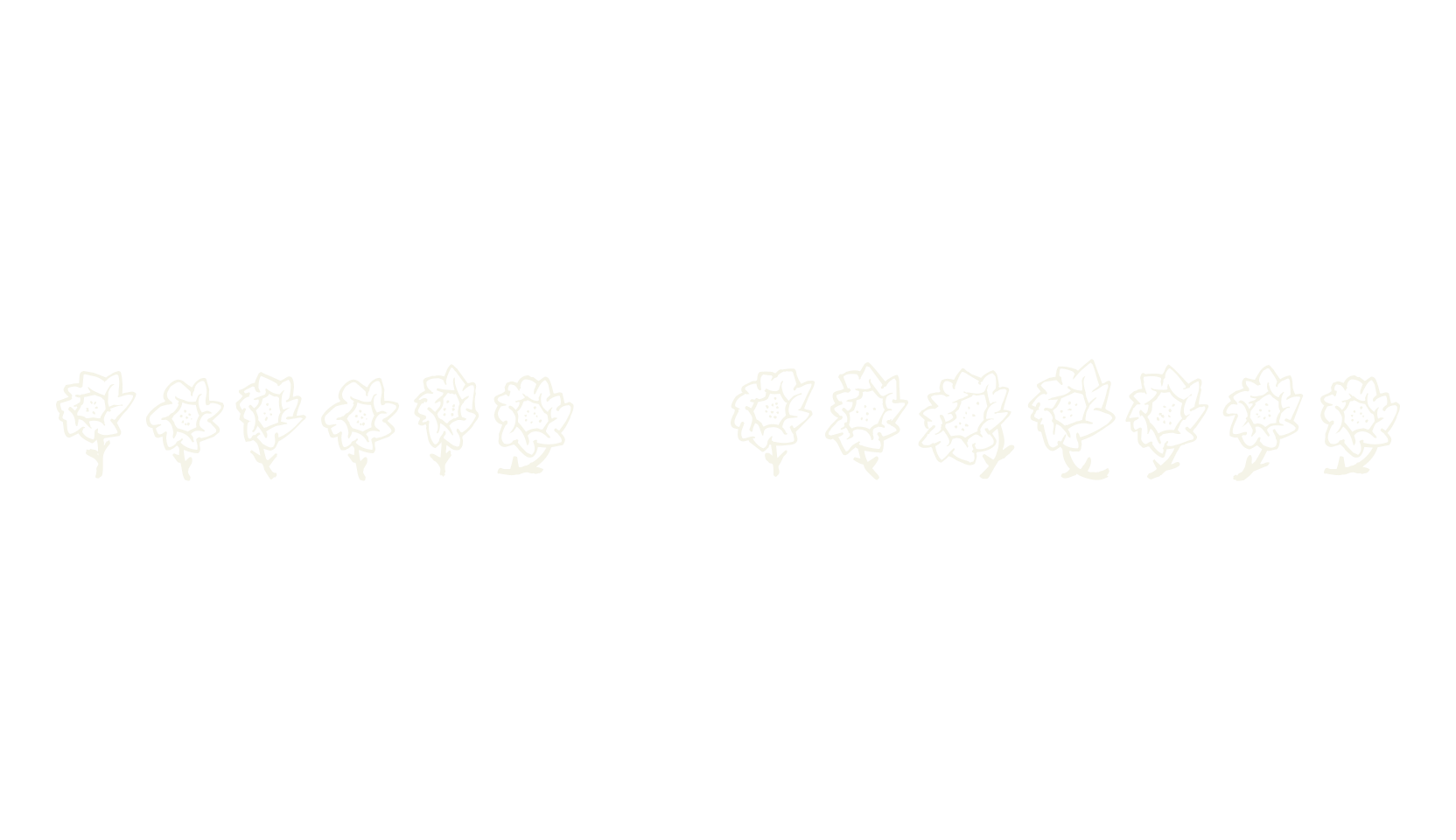 Maja's Flowers, flower font preview