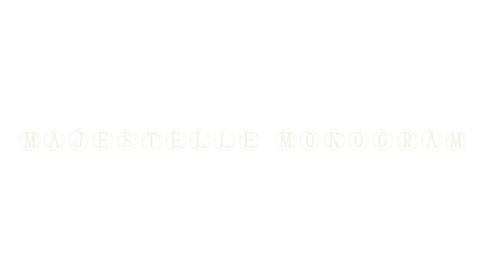 Majestelle Monogram, wedding font preview