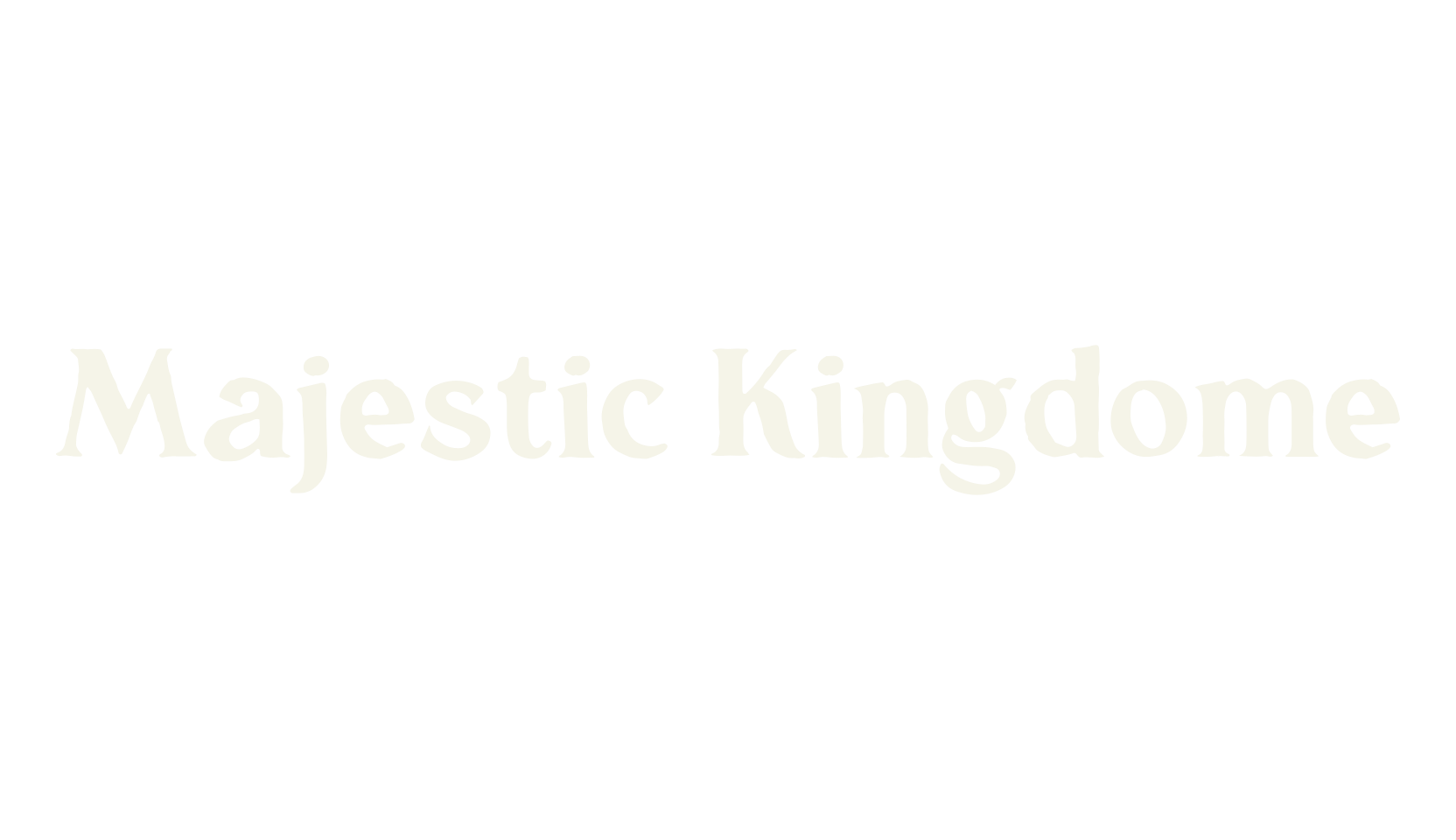 Majestic Kingdome, serif font preview