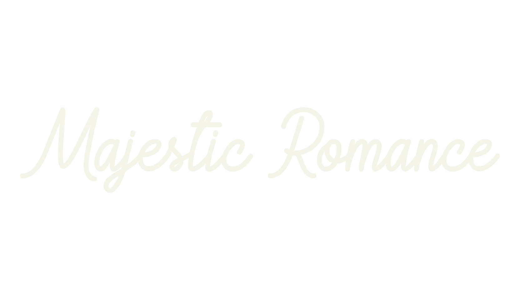 Majestic Romance, script font preview