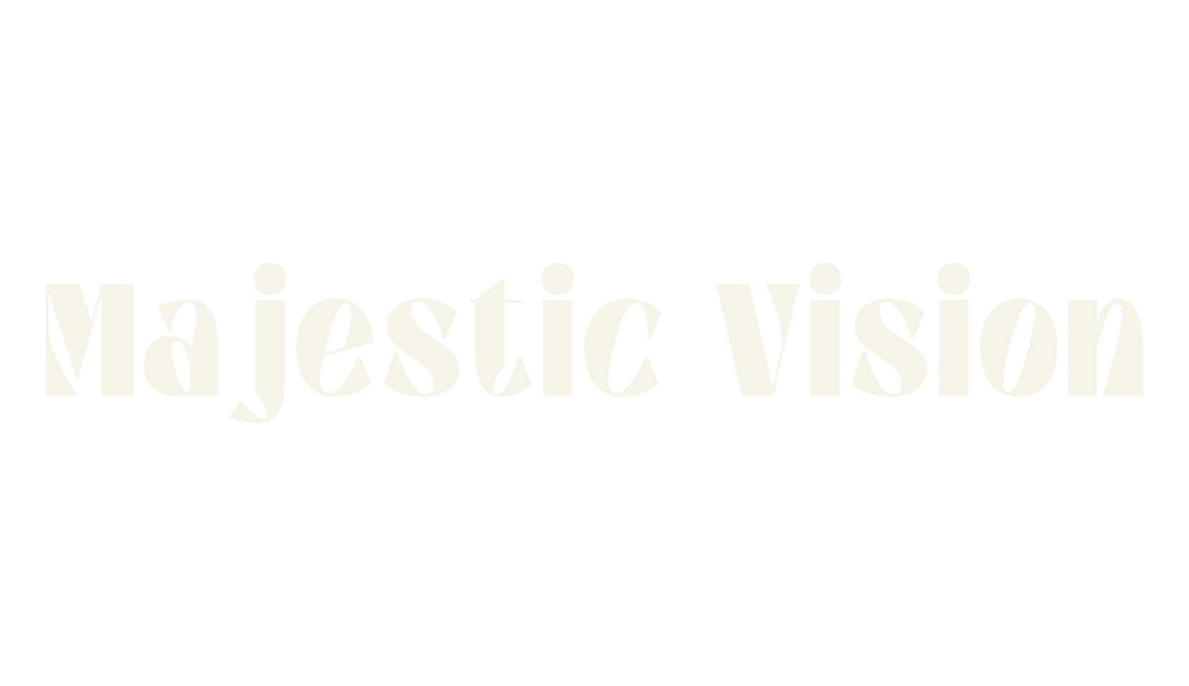 Majestic Vision, portfolio font preview