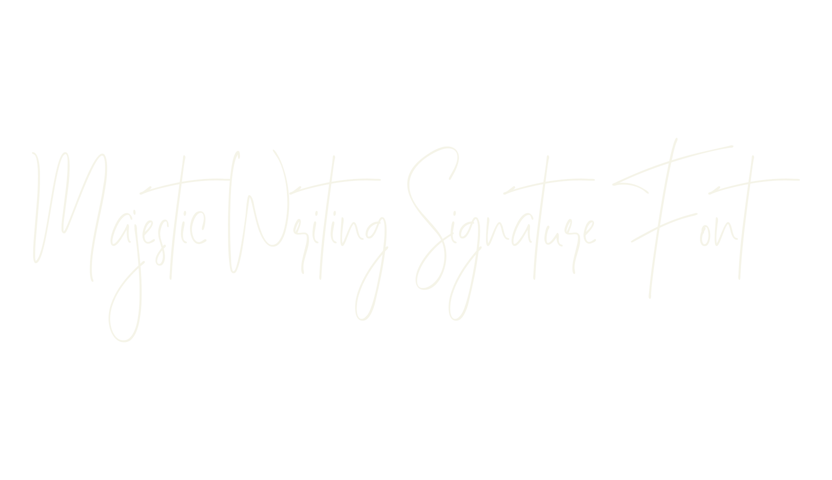 Majestic Writing Signature Font, cursive font preview