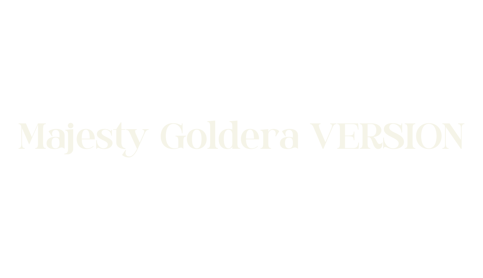 Majesty Goldera VERSION, serif font preview