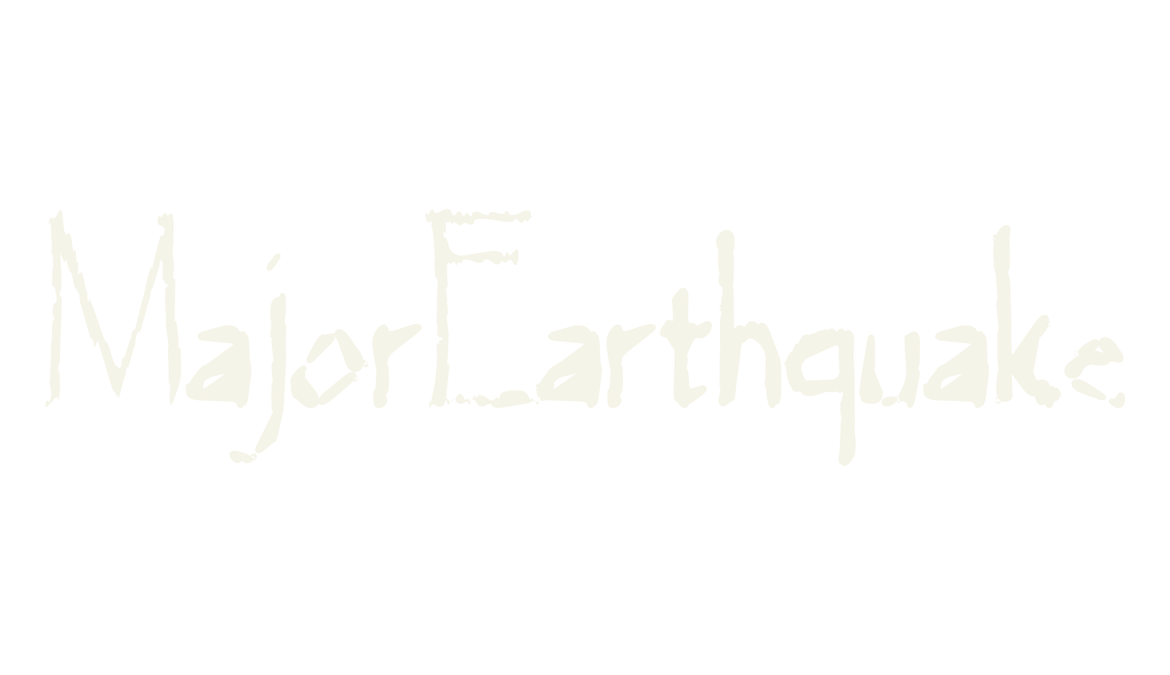 MajorEarthquake, faded font preview