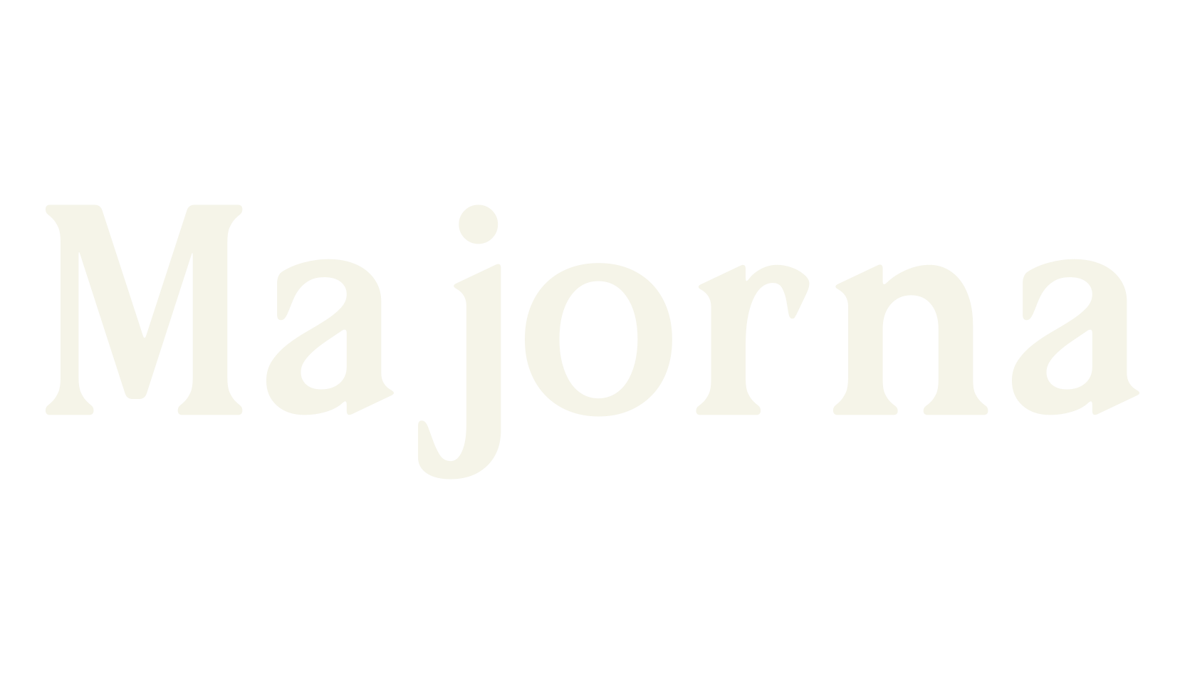 Majorna, album cover font preview