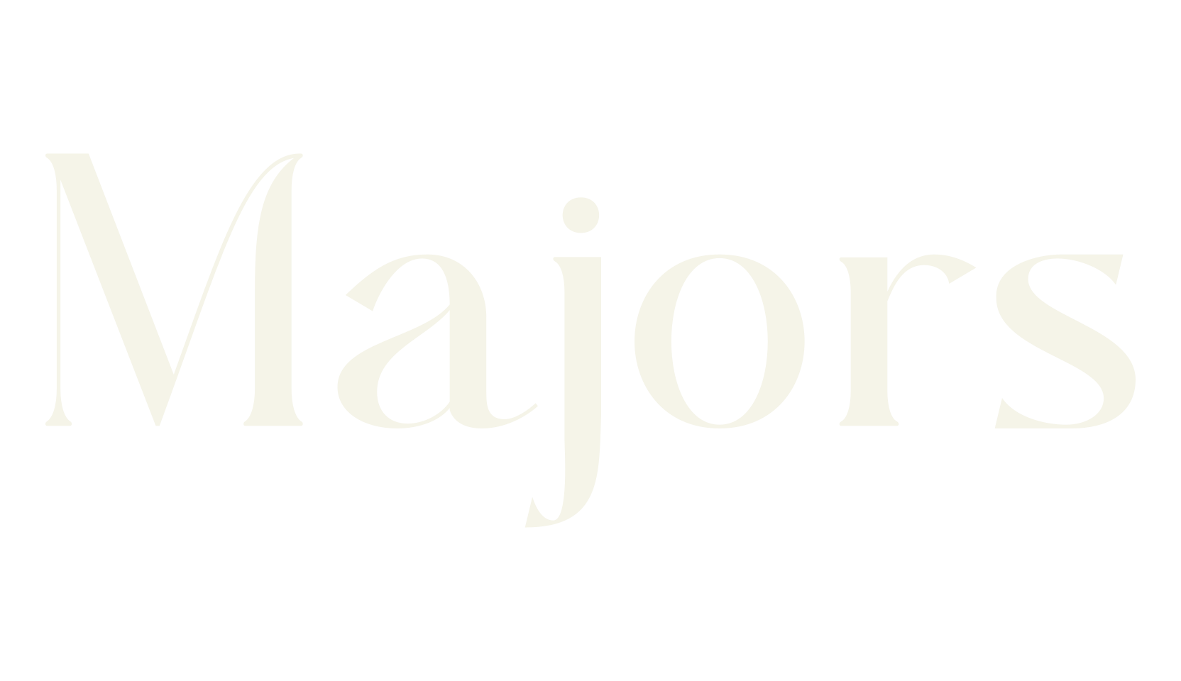 Majors, elegant font preview