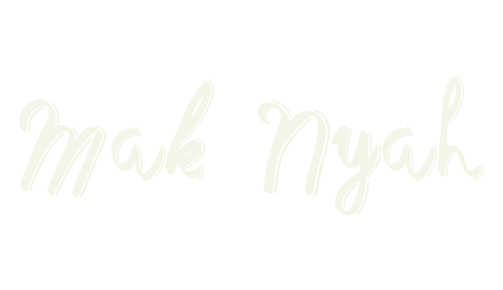 Mak Nyah, script font preview