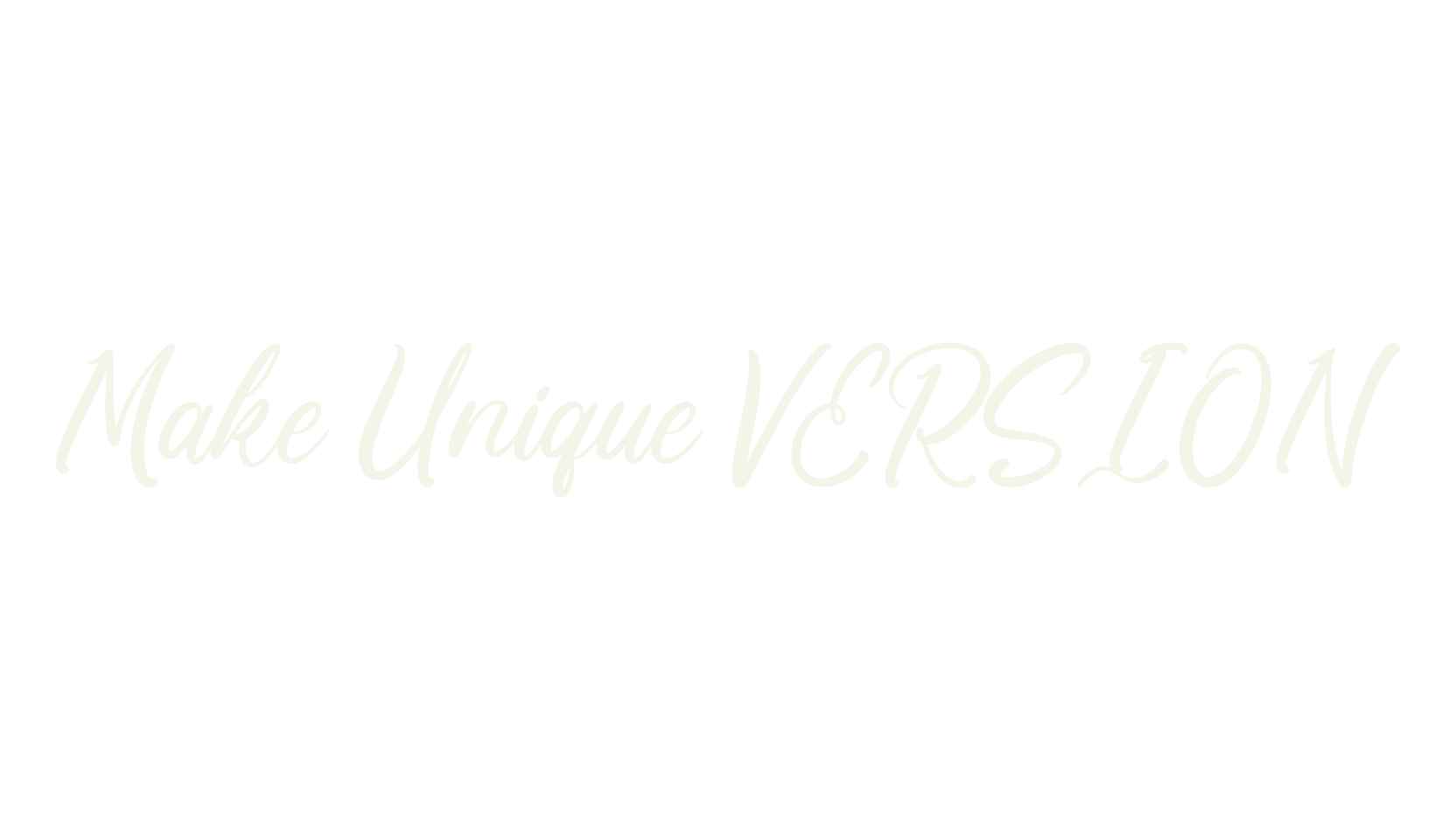 Make Unique VERSION, script font preview