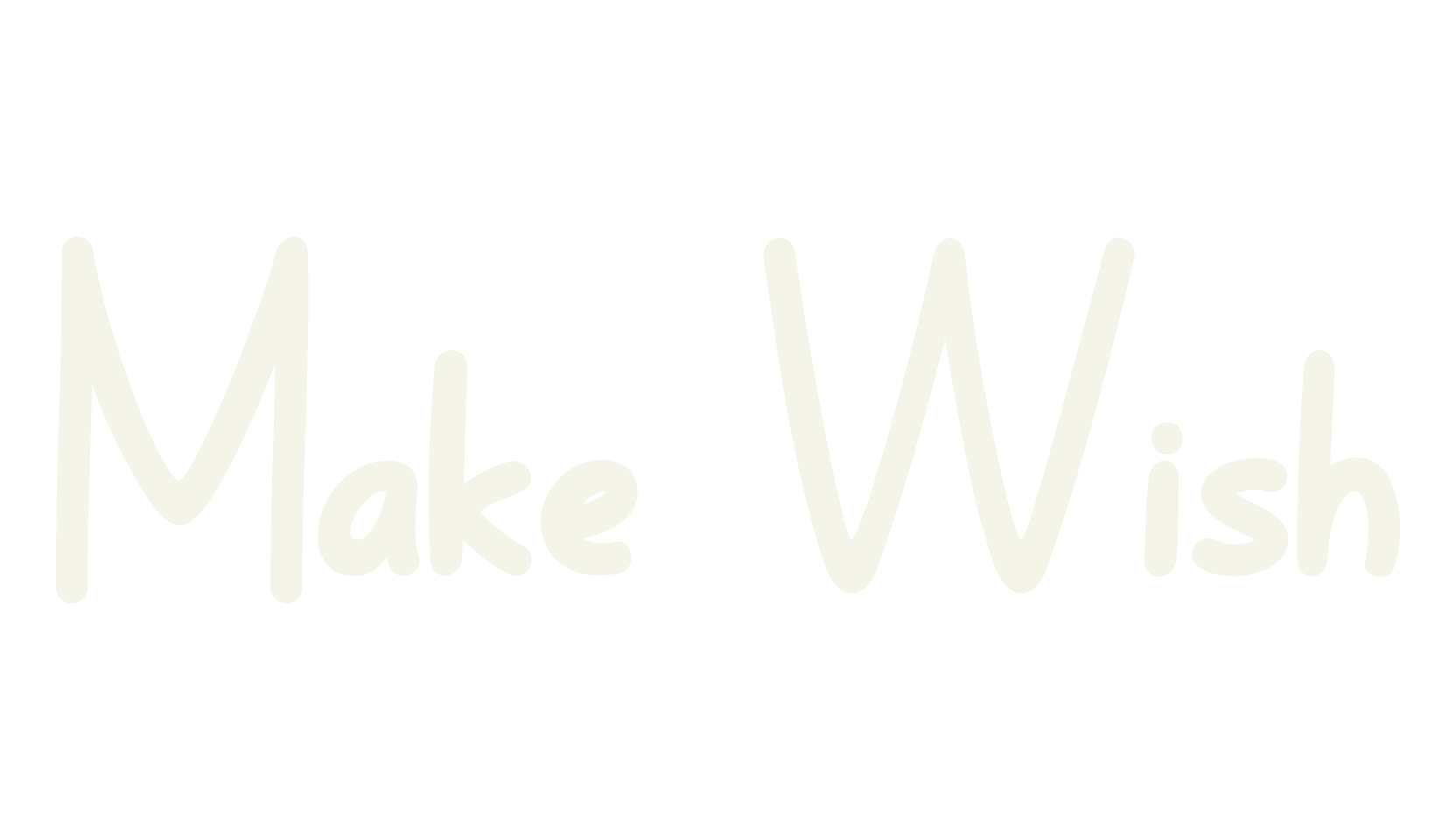 Make Wish, handwriting font preview
