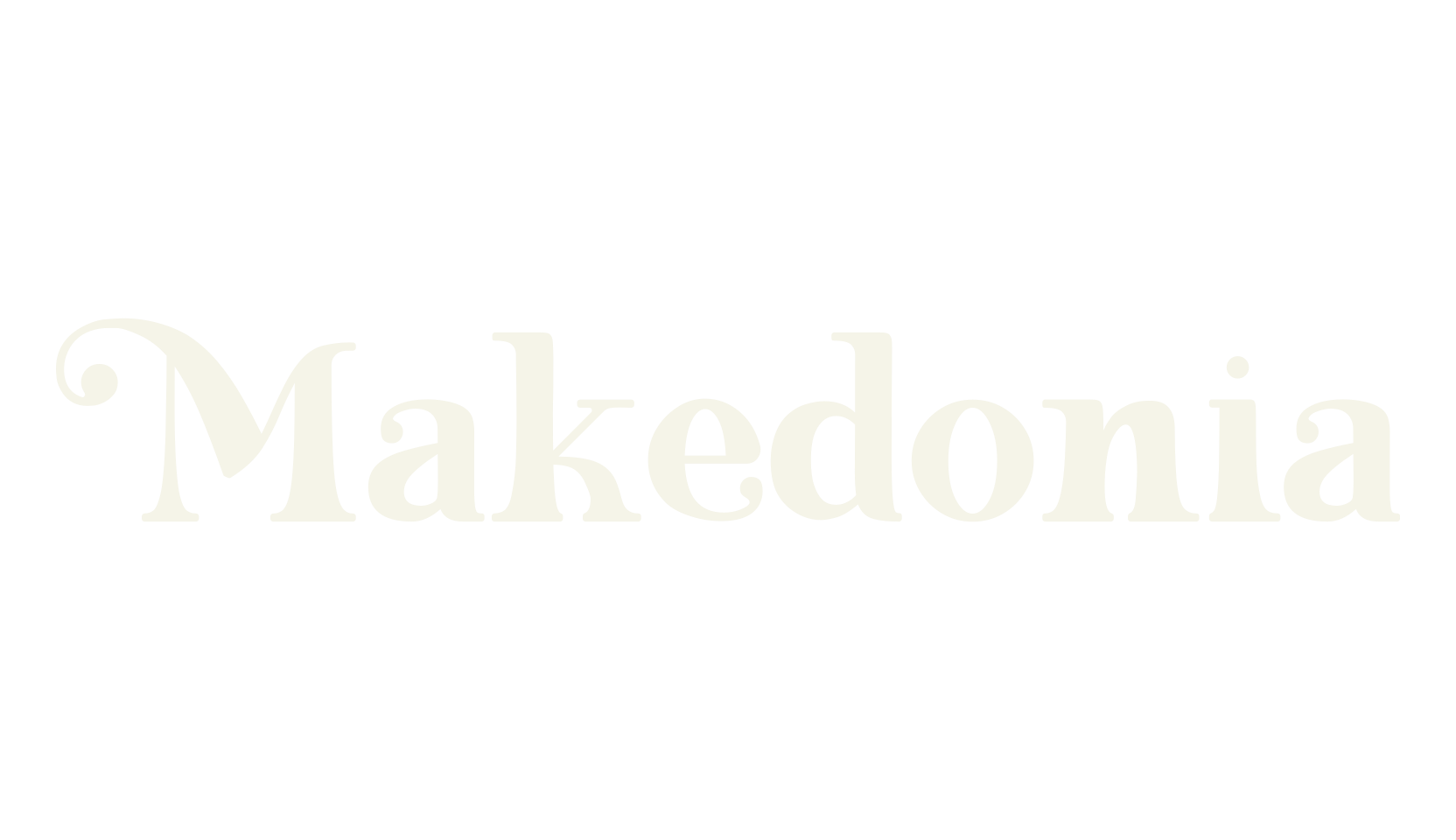 Makedonia, greek font preview