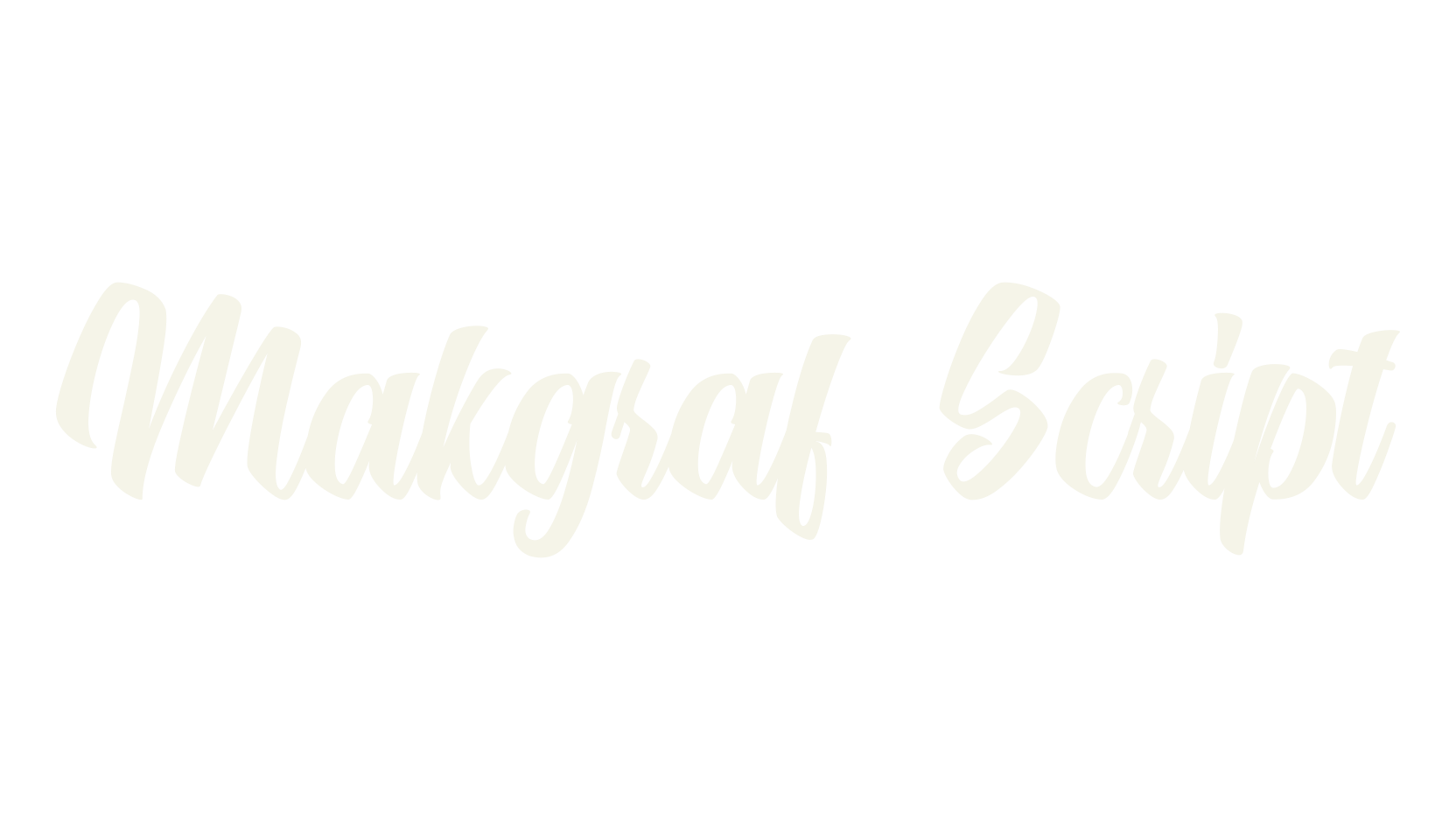 Makgraf Script, script font preview