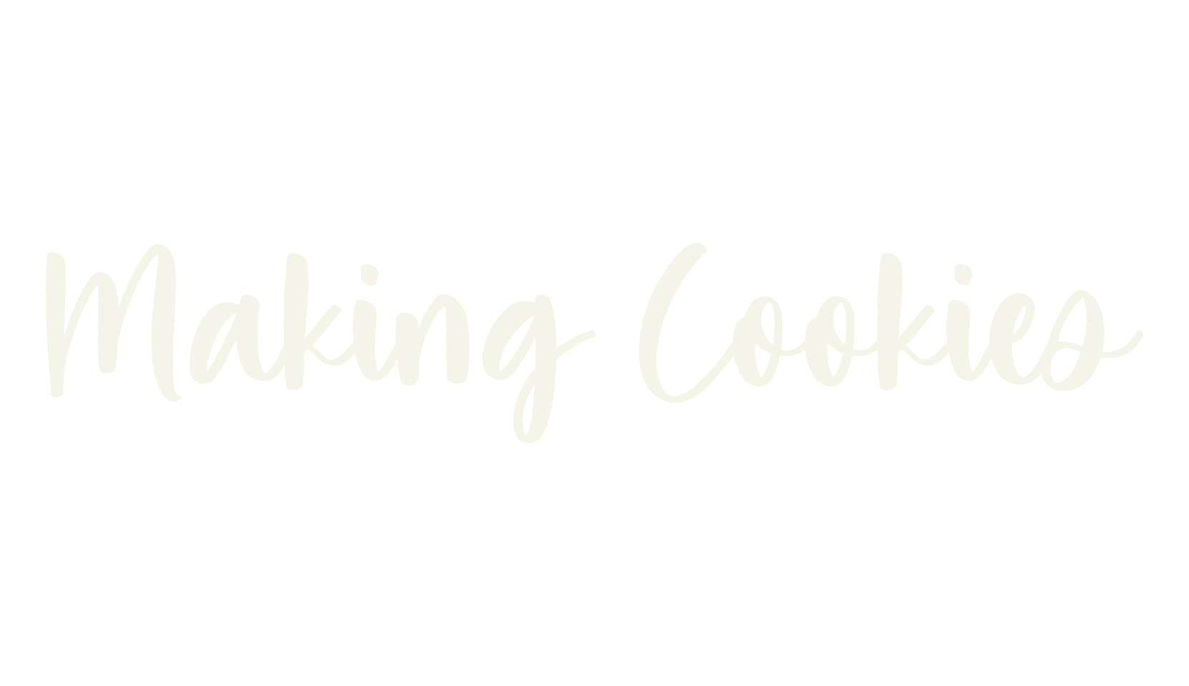 Making Cookies, calligraphy font preview
