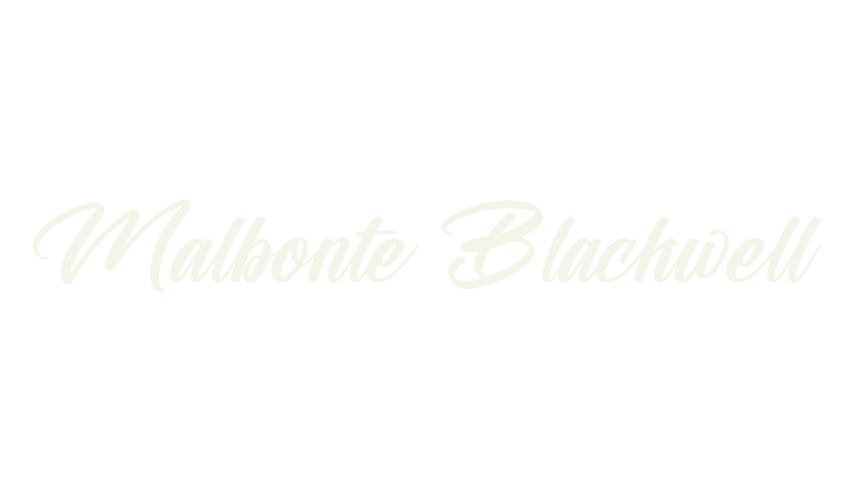 Malbonte Blackwell, script font preview