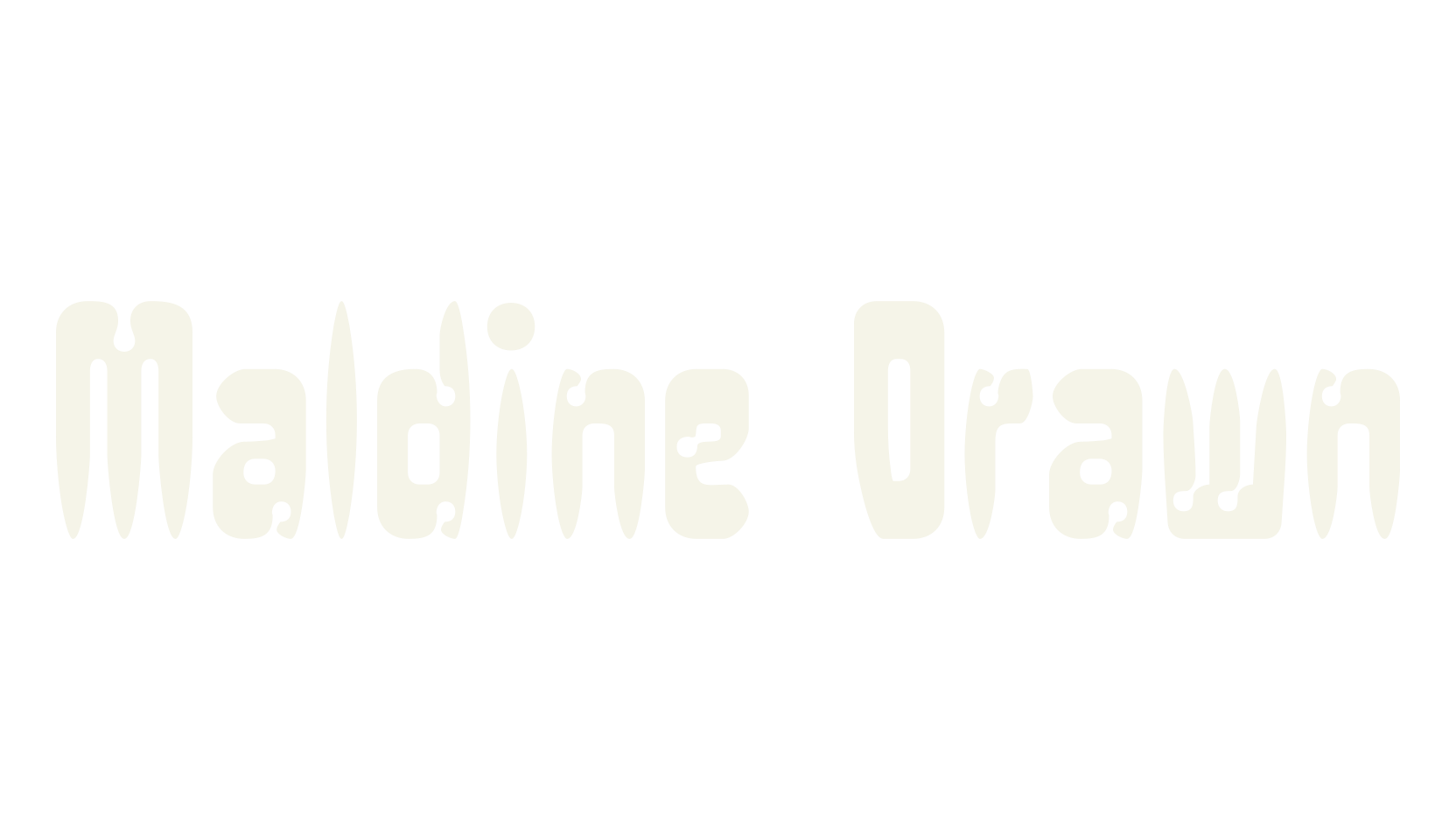 Maldine Drawn, logo font preview