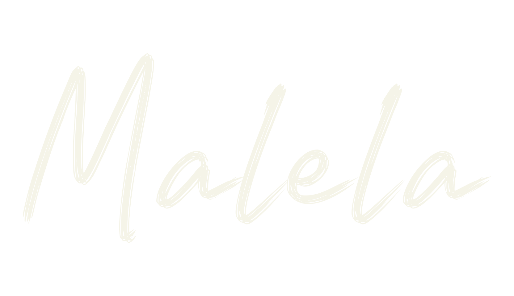 Malela, paintbrush font preview
