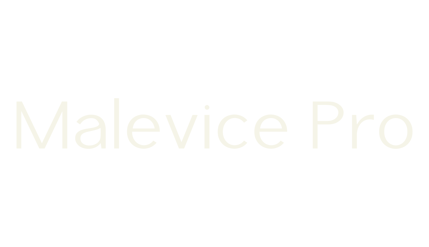 Malevice Pro, cyrillic font preview