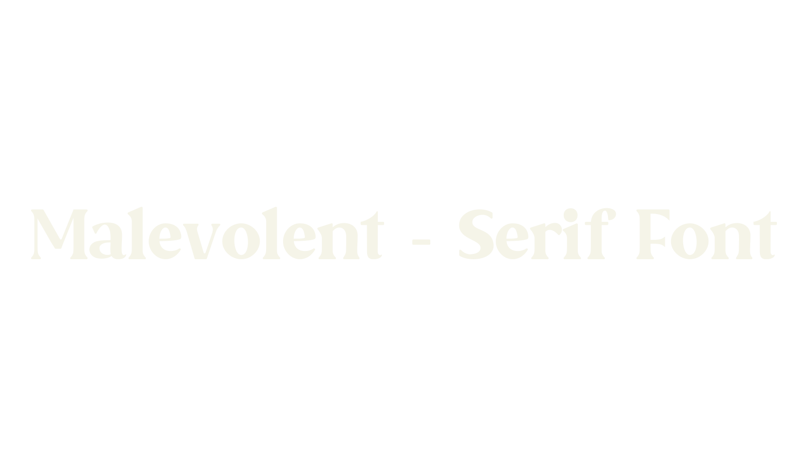 Malevolent - Serif Font, retro font preview