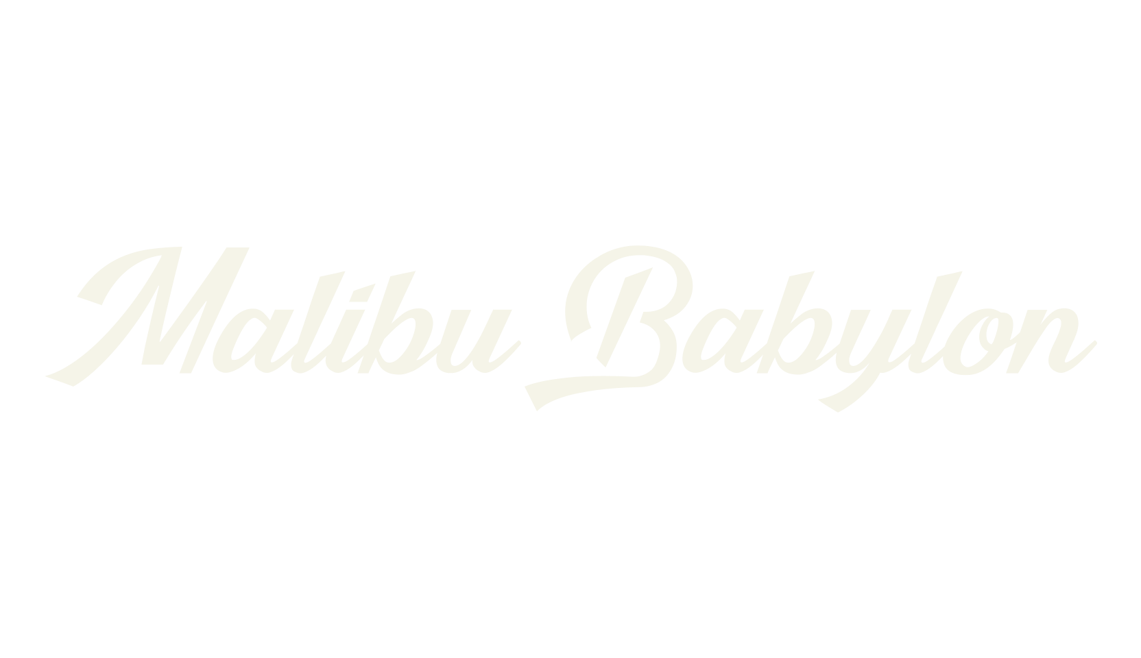 Malibu Babylon, script font preview