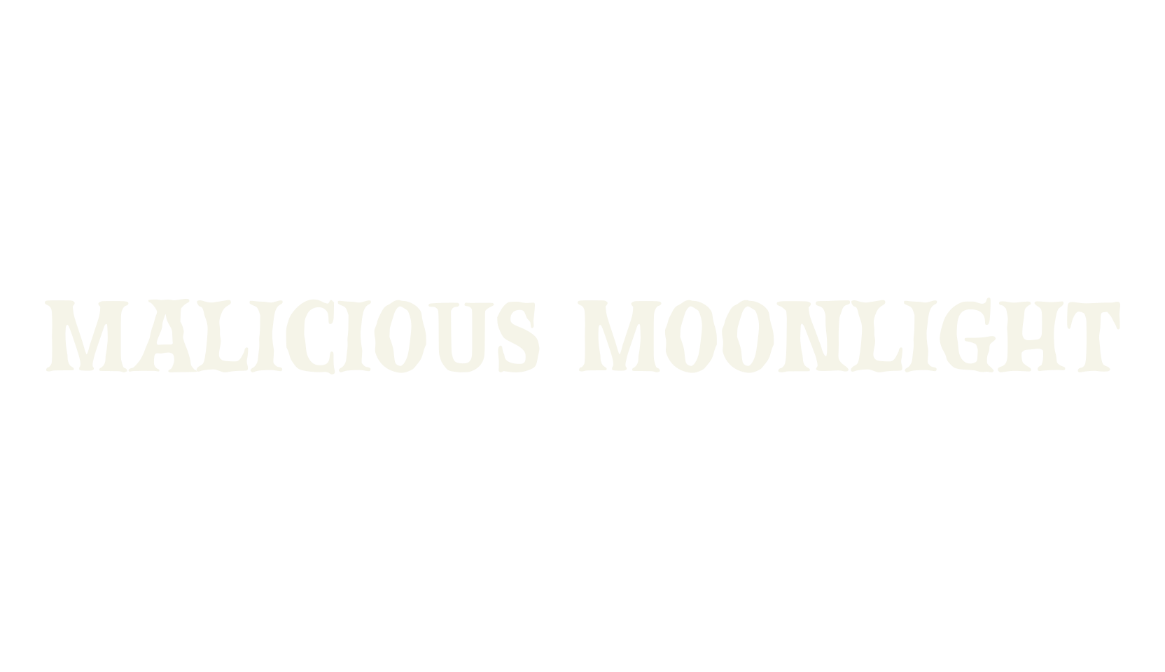 Malicious Moonlight, blood font preview