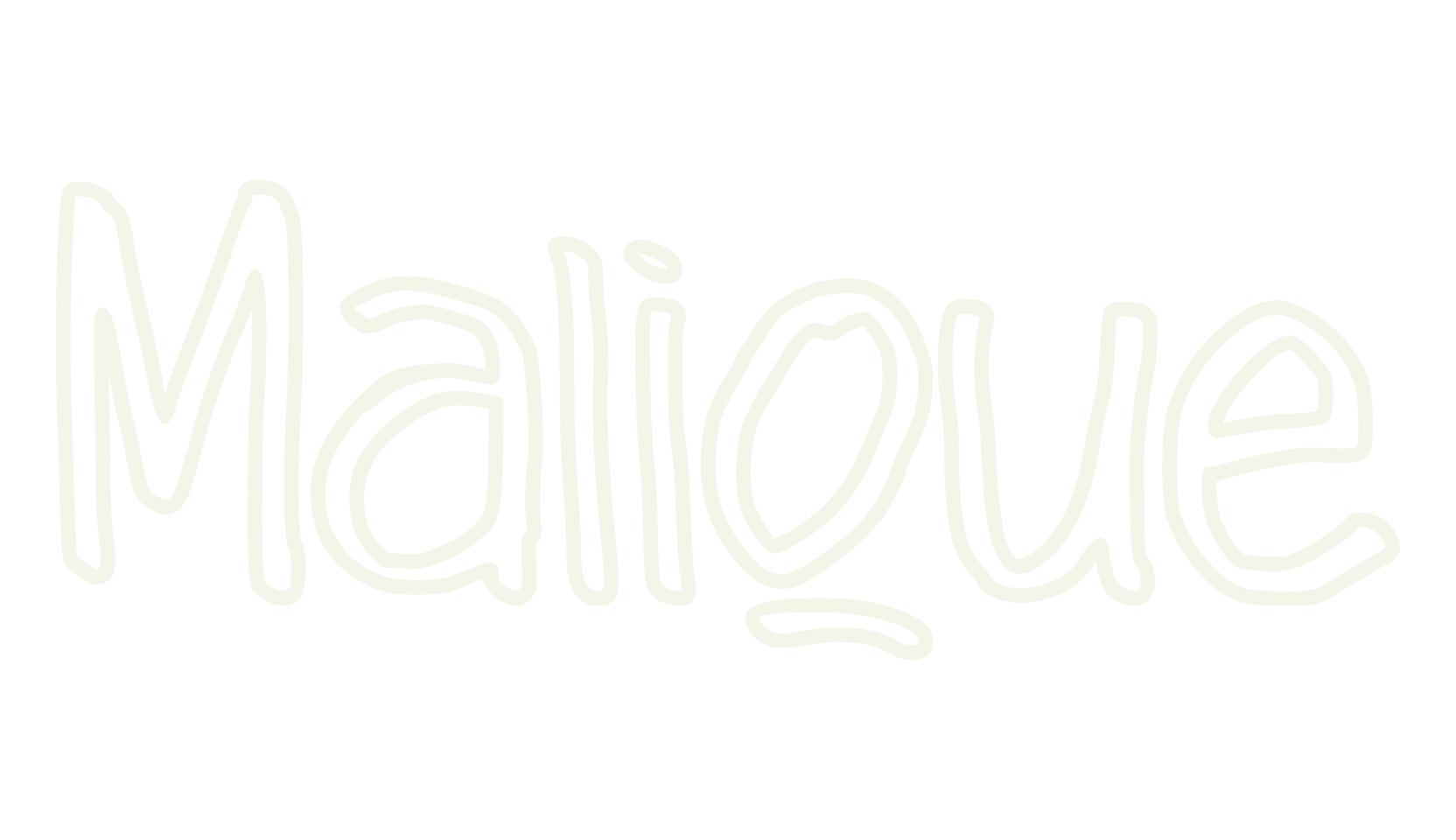 Malique, funky font preview