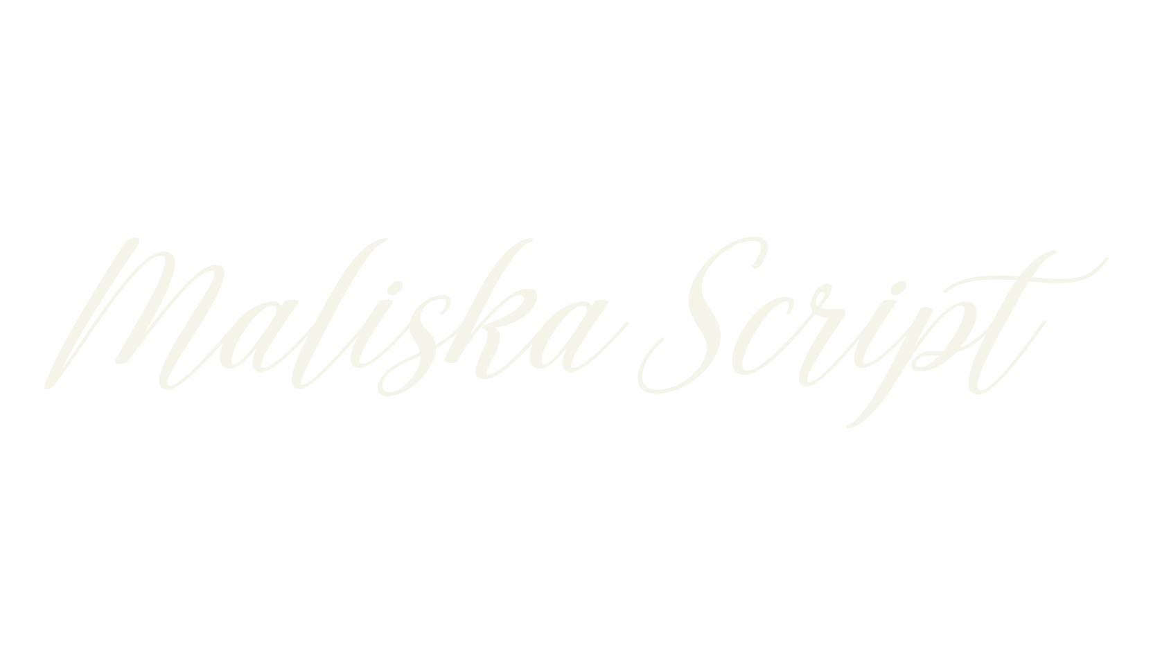 Maliska Script, magazine font preview