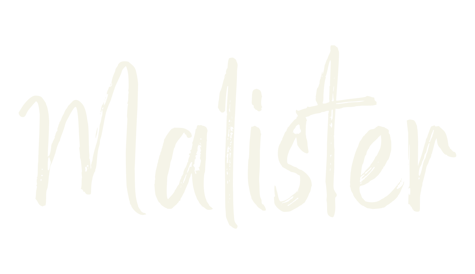 Malister, watermark font preview