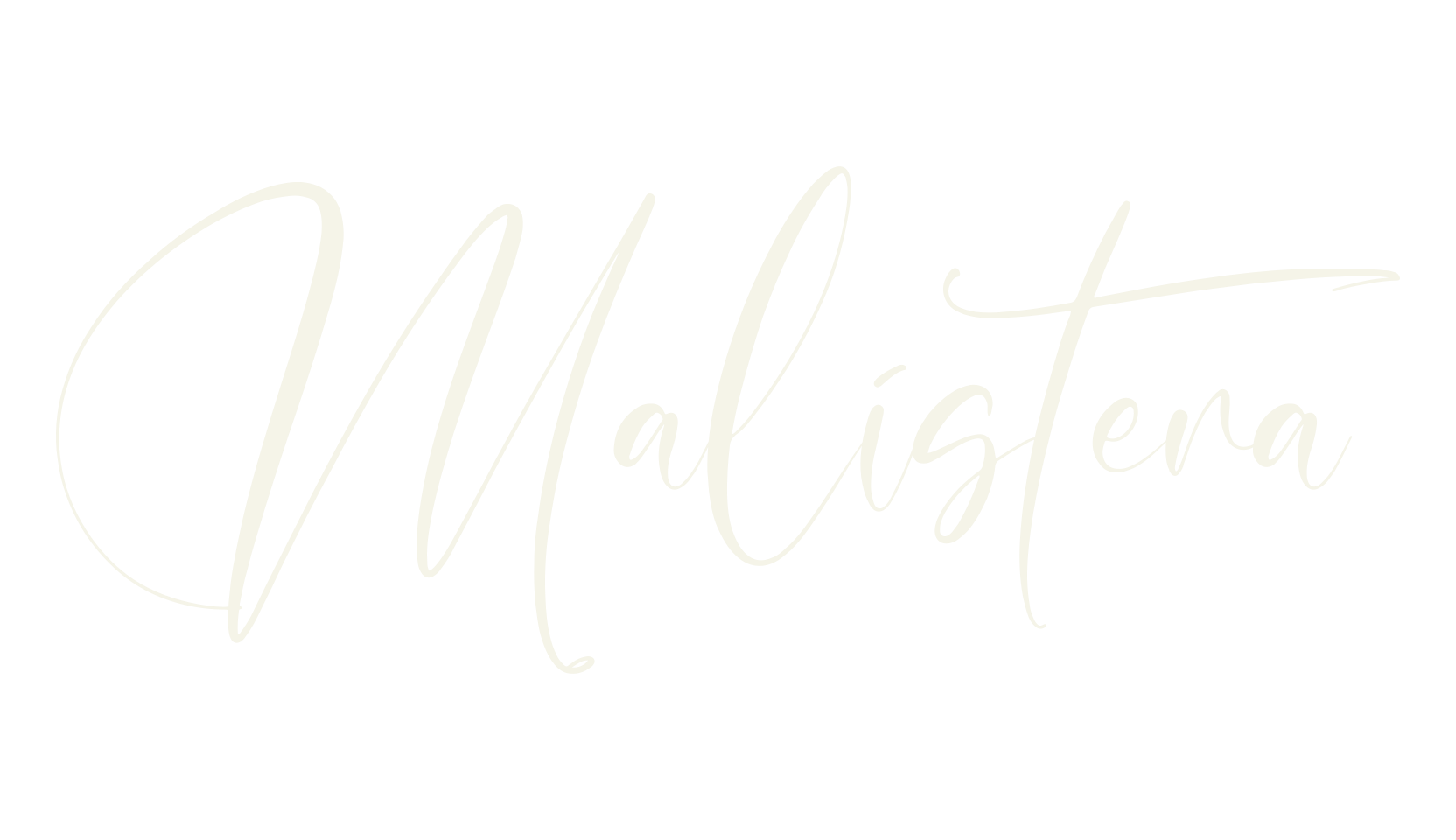 Malistera, script font preview