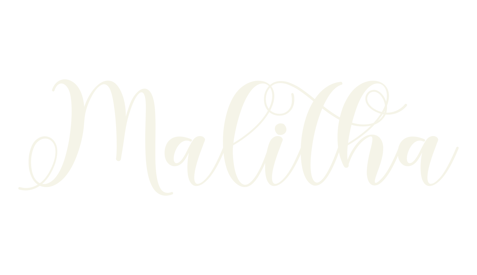 Malitha, fancy font preview